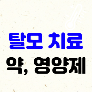 탈모 치료, 탈모 약