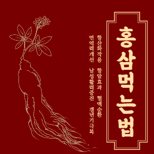 홍삼 먹는 법과 체질