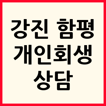 강진/함평 개인회생