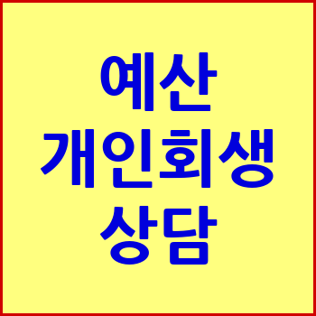 예산 개인회생